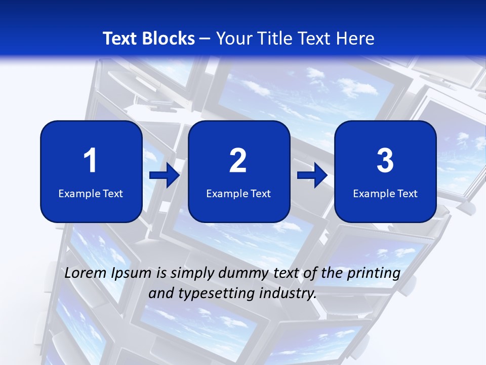 Global Television Concept 3D Rendering PowerPoint Template