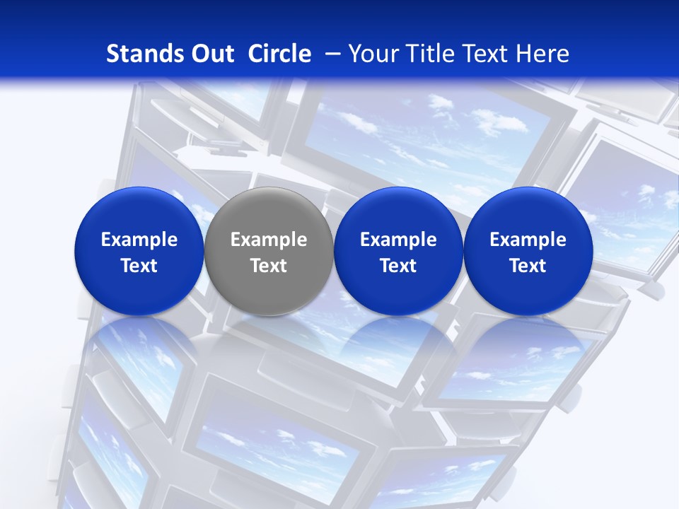 Global Television Concept 3D Rendering PowerPoint Template