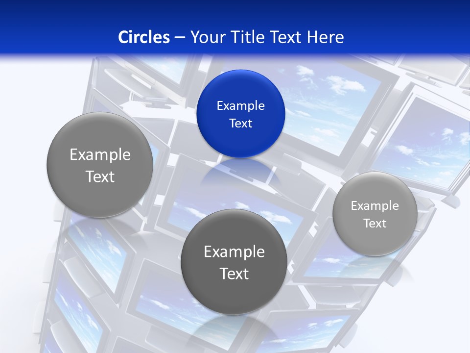 Global Television Concept 3D Rendering PowerPoint Template