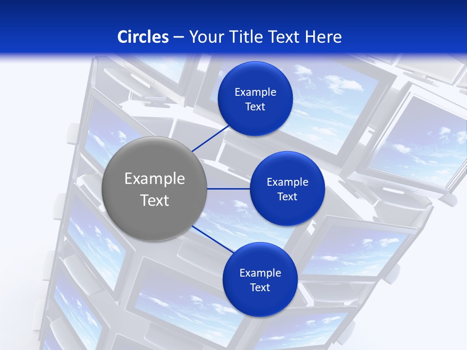 Global Television Concept 3D Rendering PowerPoint Template