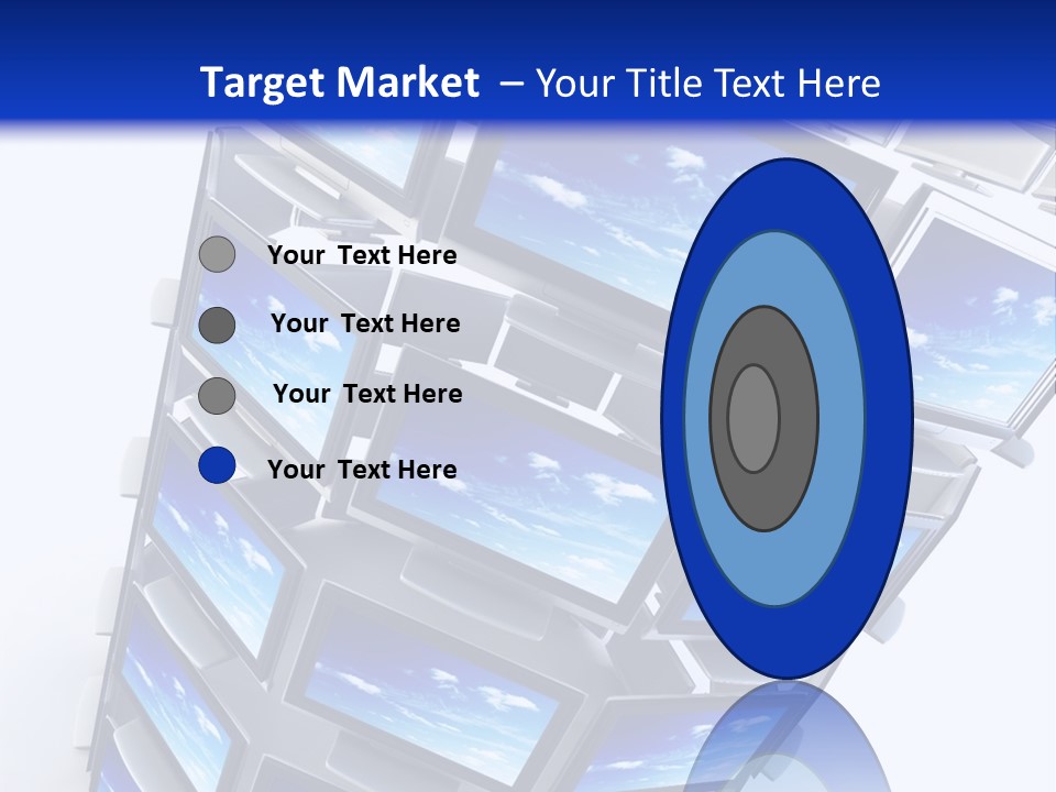 Global Television Concept 3D Rendering PowerPoint Template