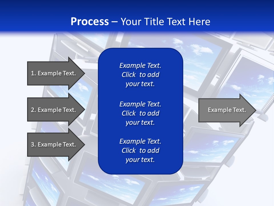 Global Television Concept 3D Rendering PowerPoint Template