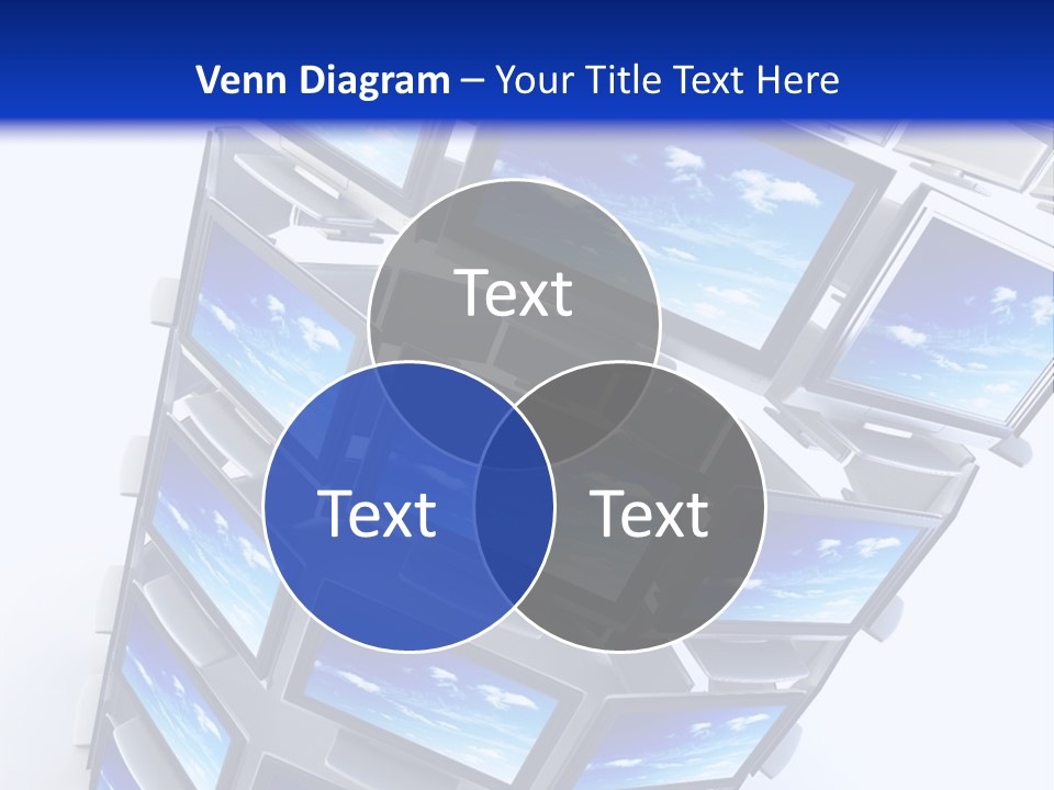 Global Television Concept 3D Rendering PowerPoint Template