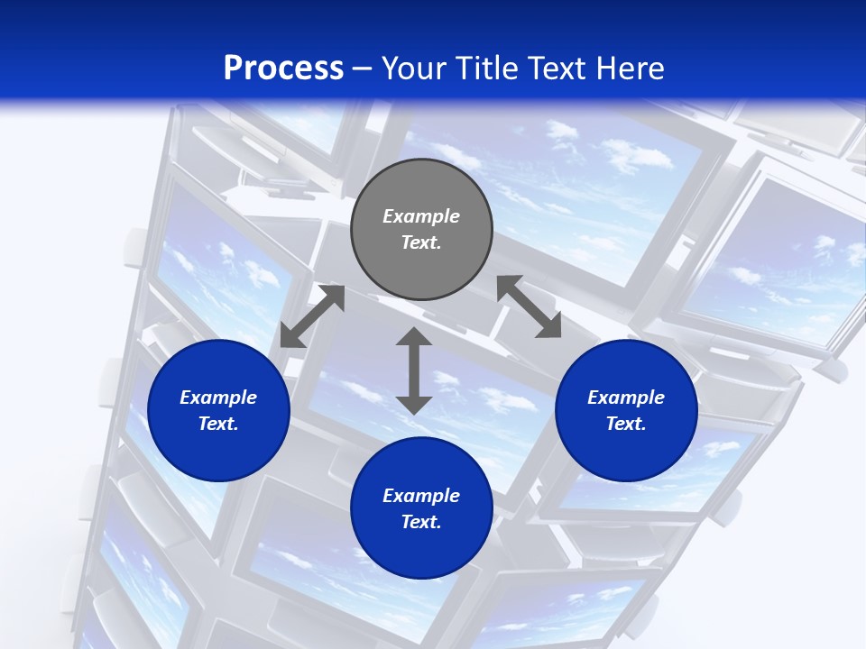 Global Television Concept 3D Rendering PowerPoint Template