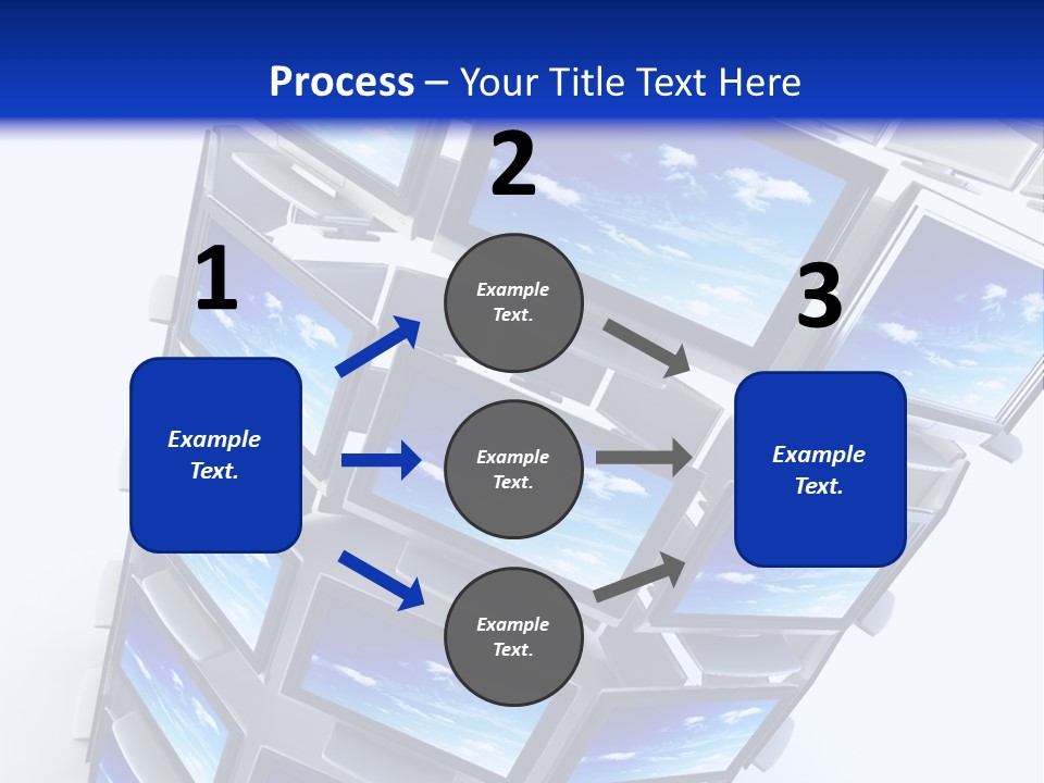 Global Television Concept 3D Rendering PowerPoint Template