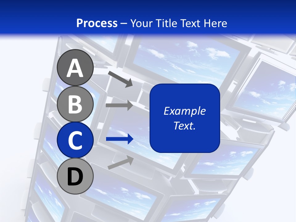 Global Television Concept 3D Rendering PowerPoint Template