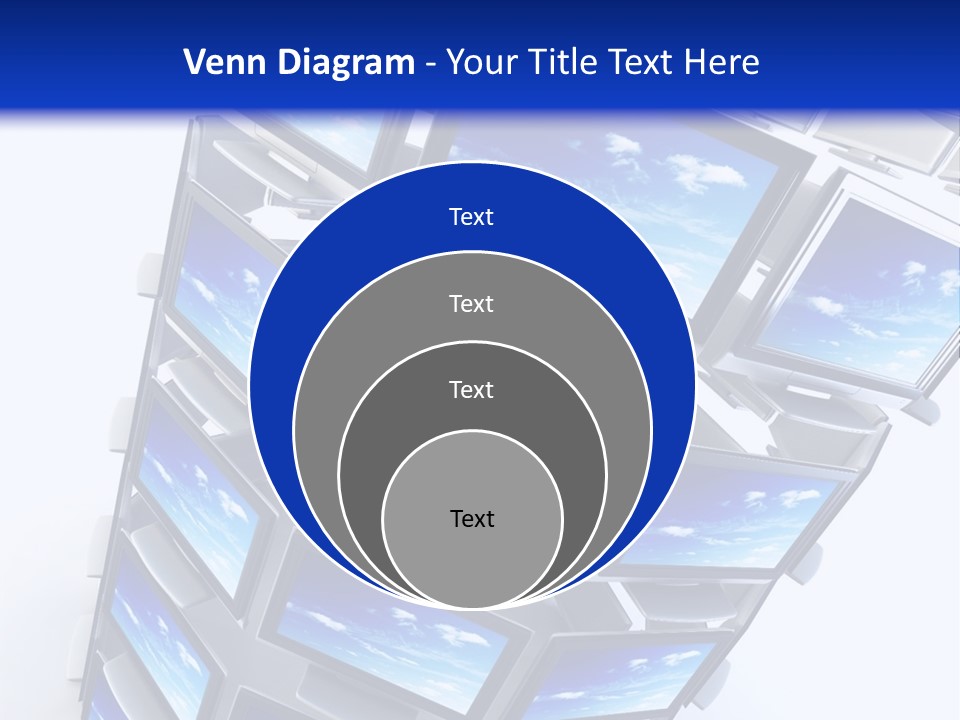 Global Television Concept 3D Rendering PowerPoint Template