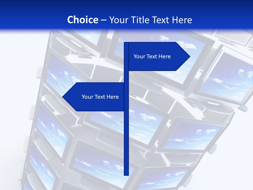 Global Television Concept 3D Rendering PowerPoint Template