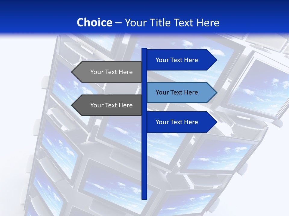 Global Television Concept 3D Rendering PowerPoint Template