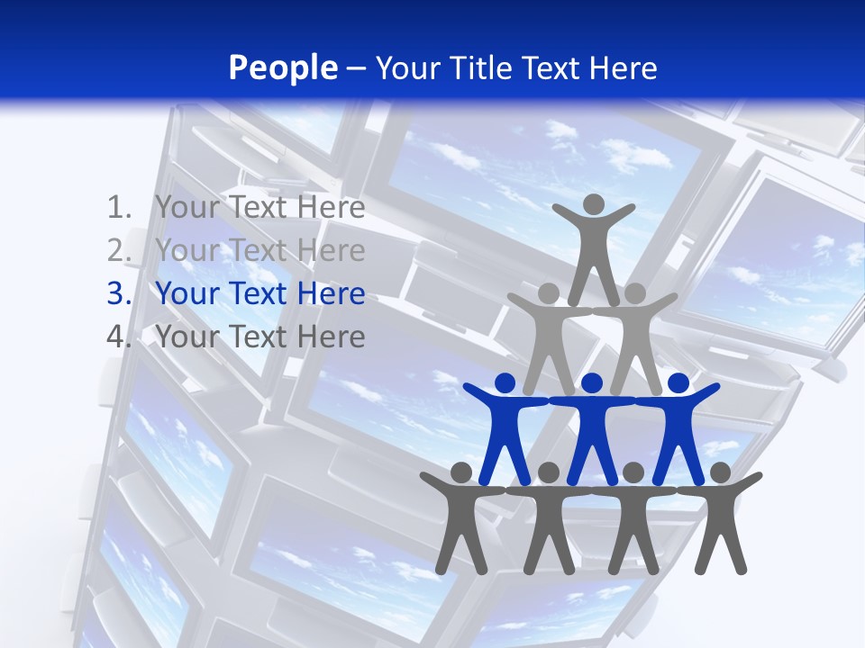 Global Television Concept 3D Rendering PowerPoint Template