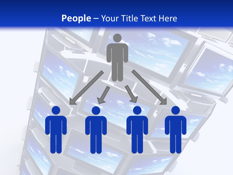 Global Television Concept 3D Rendering PowerPoint Template