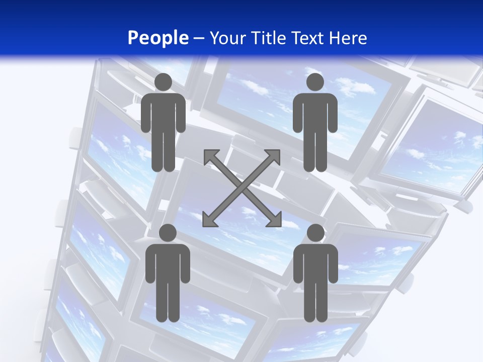 Global Television Concept 3D Rendering PowerPoint Template