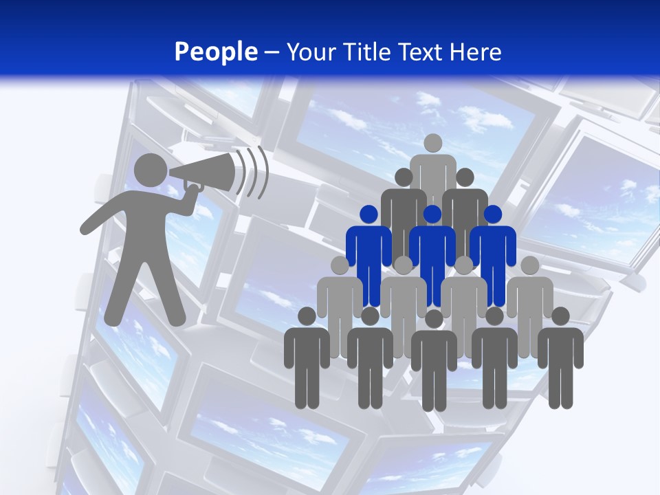 Global Television Concept 3D Rendering PowerPoint Template