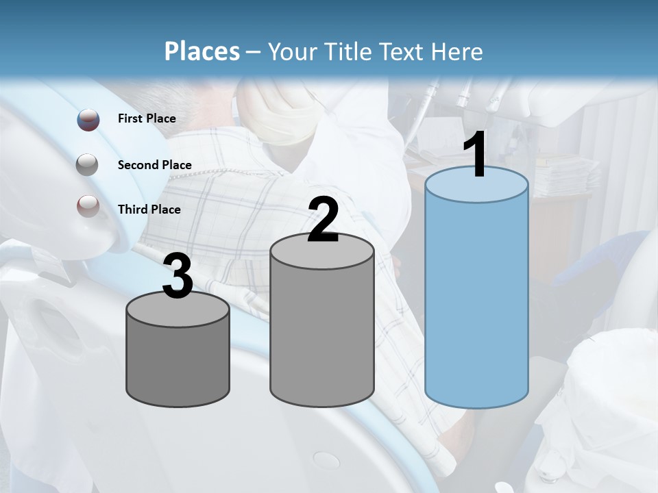 Dental Background: Work In Clinic (Operation, Tooth Replacement) PowerPoint Template