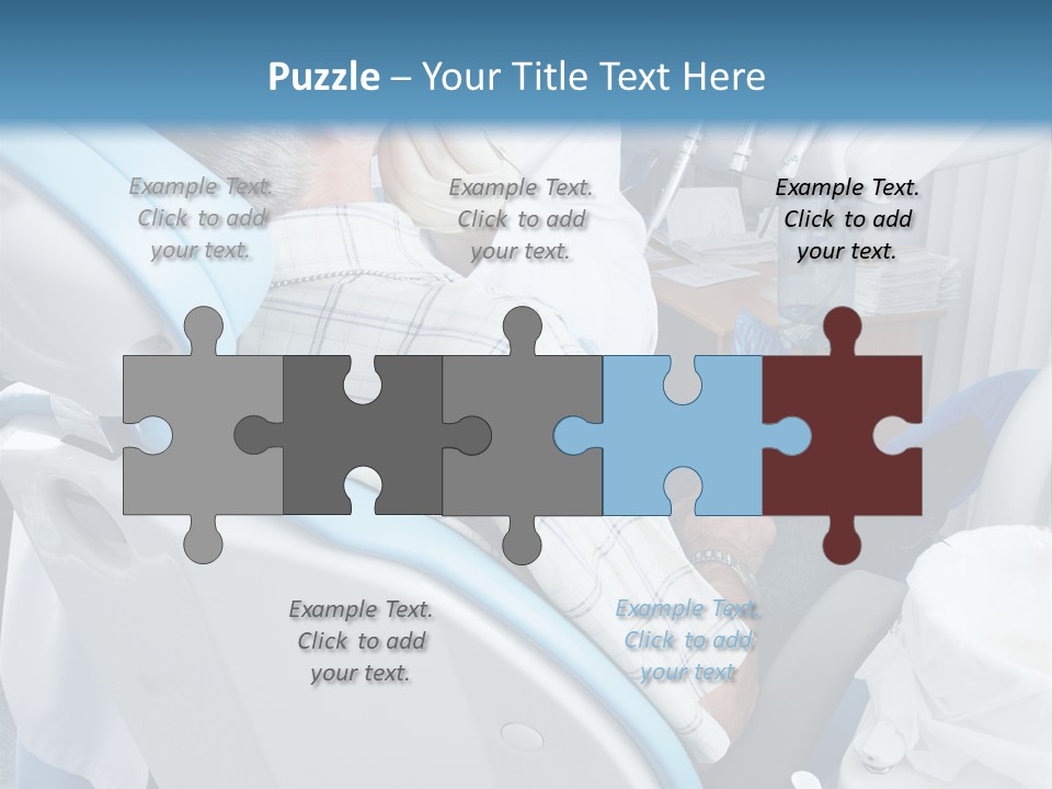 Dental Background: Work In Clinic (Operation, Tooth Replacement) PowerPoint Template