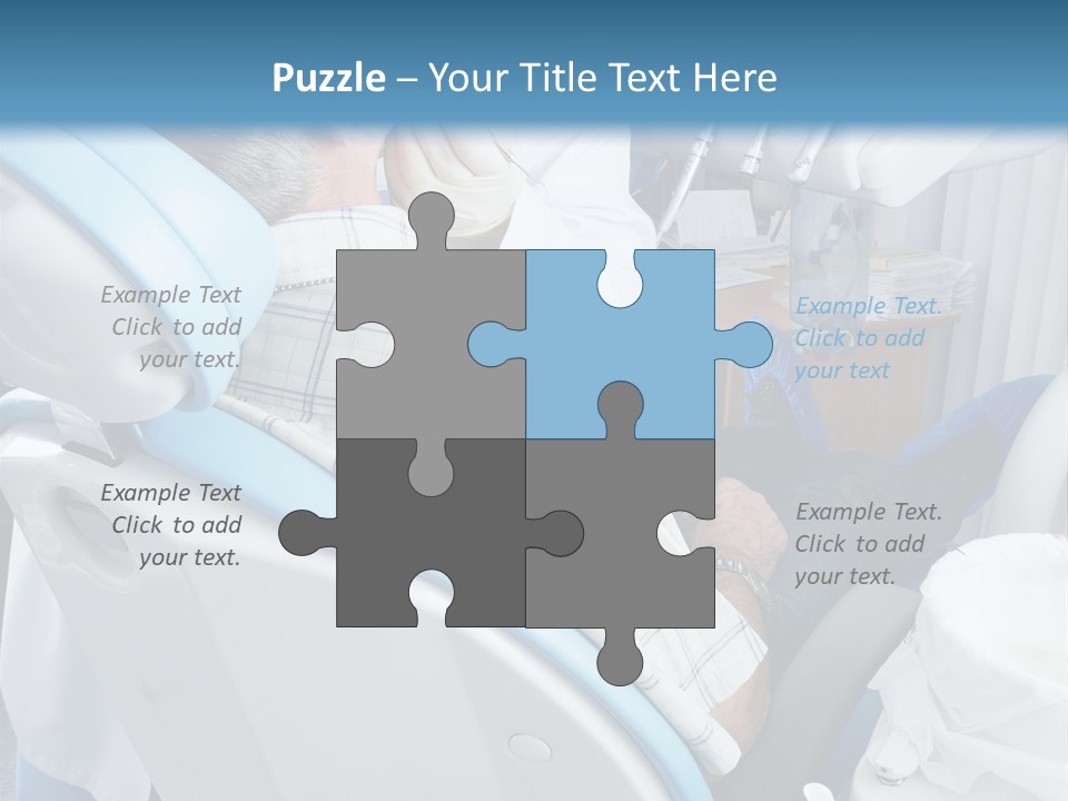 Dental Background: Work In Clinic (Operation, Tooth Replacement) PowerPoint Template