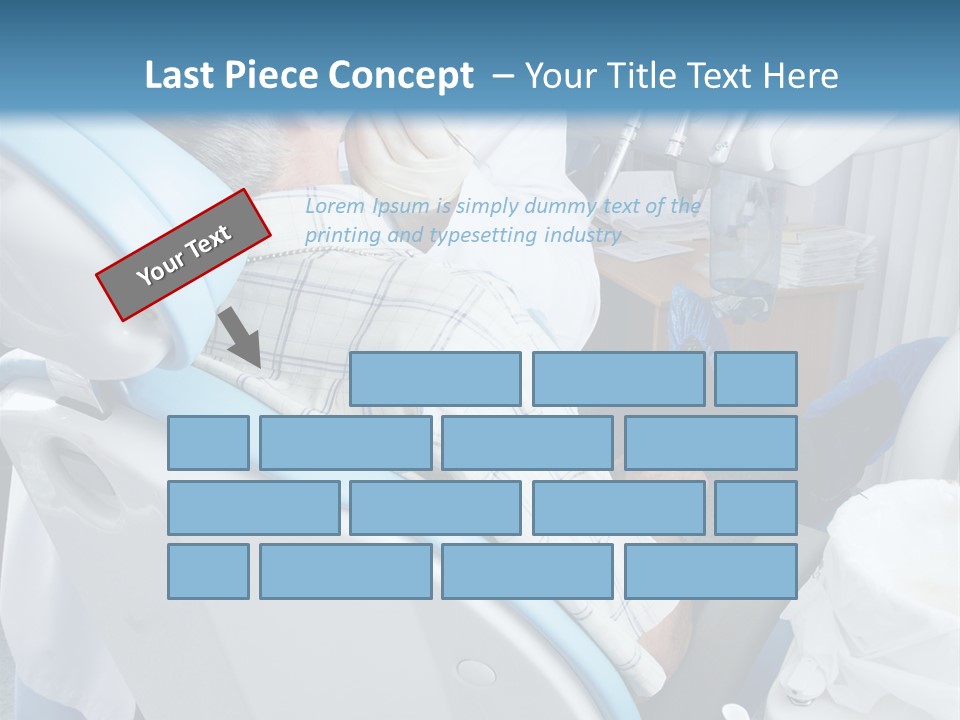 Dental Background: Work In Clinic (Operation, Tooth Replacement) PowerPoint Template
