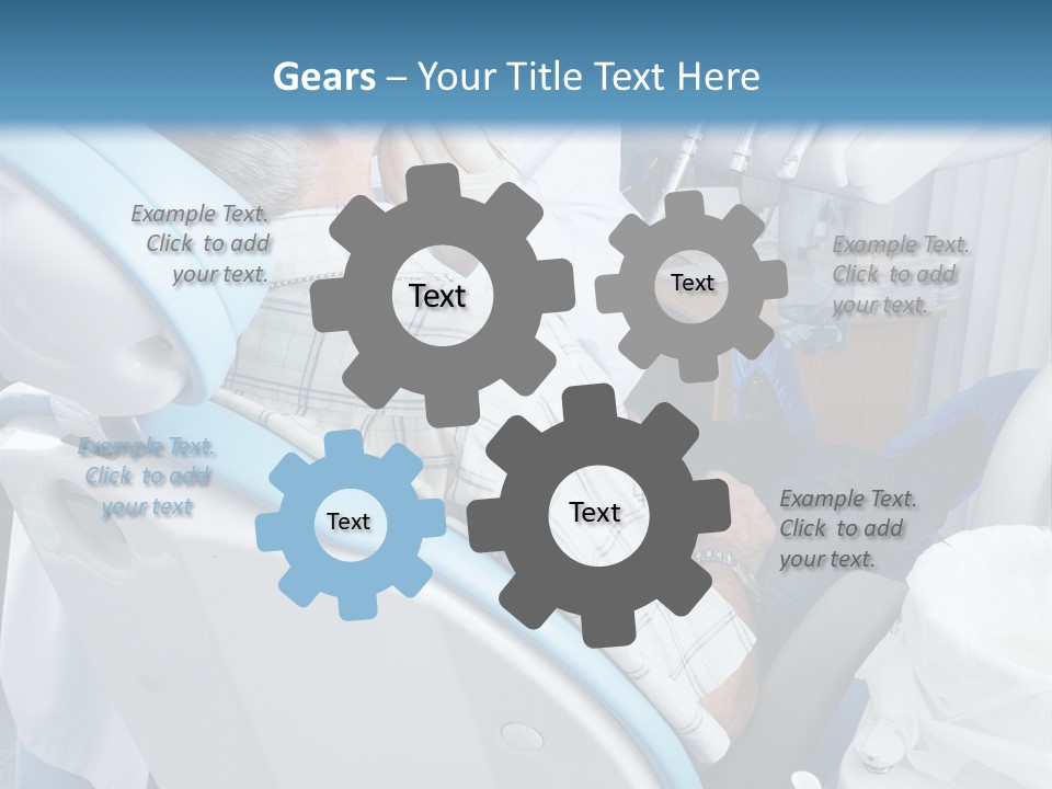 Dental Background: Work In Clinic (Operation, Tooth Replacement) PowerPoint Template