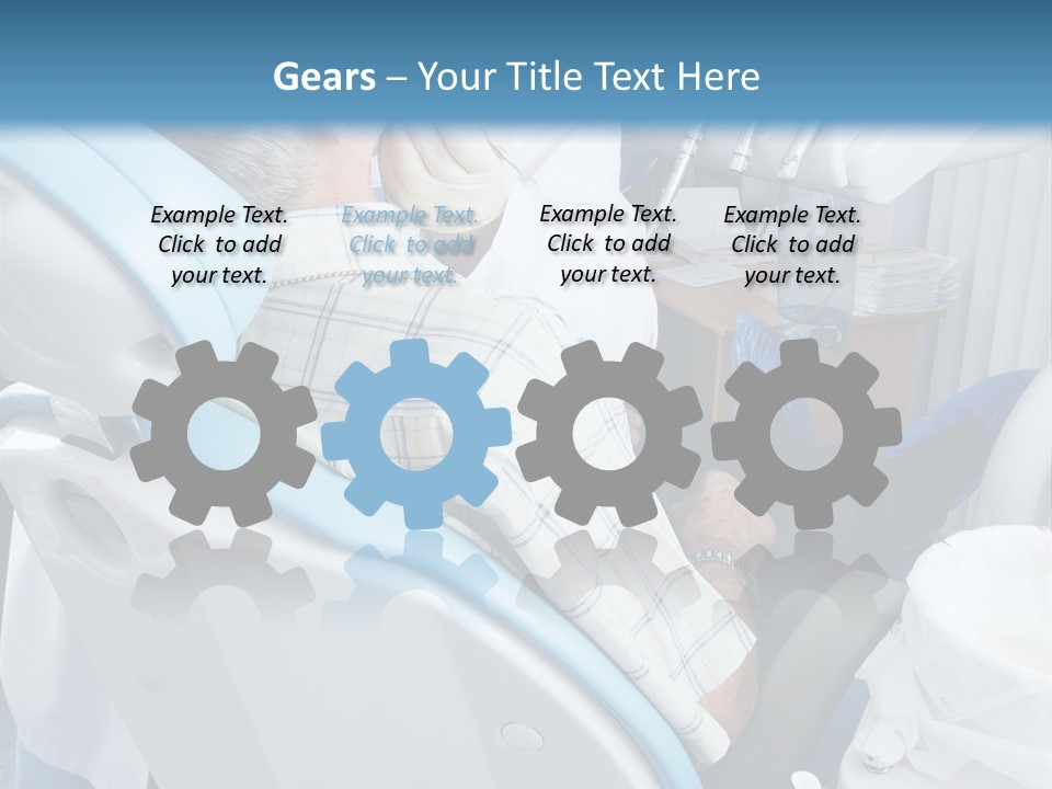 Dental Background: Work In Clinic (Operation, Tooth Replacement) PowerPoint Template