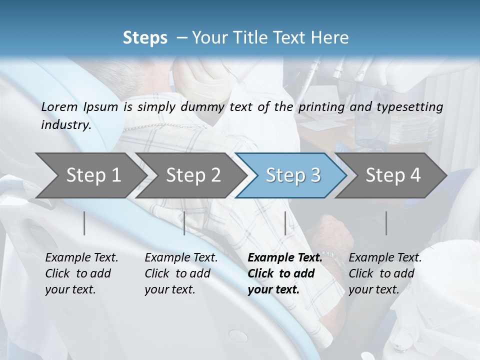 Dental Background: Work In Clinic (Operation, Tooth Replacement) PowerPoint Template