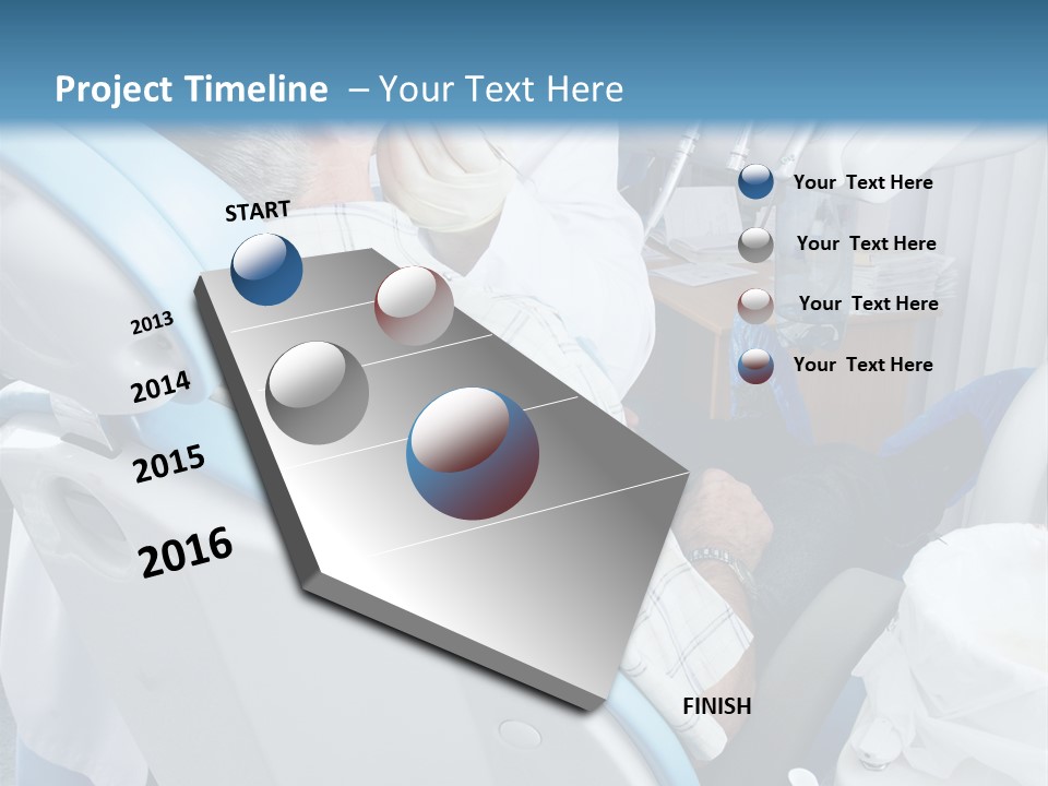 Dental Background: Work In Clinic (Operation, Tooth Replacement) PowerPoint Template