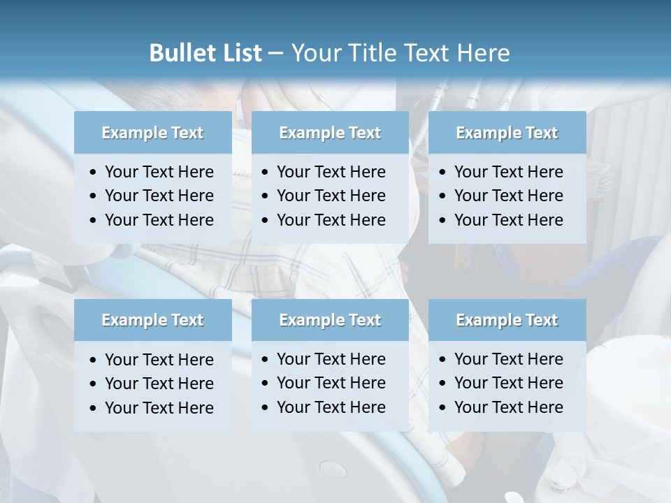 Dental Background: Work In Clinic (Operation, Tooth Replacement) PowerPoint Template