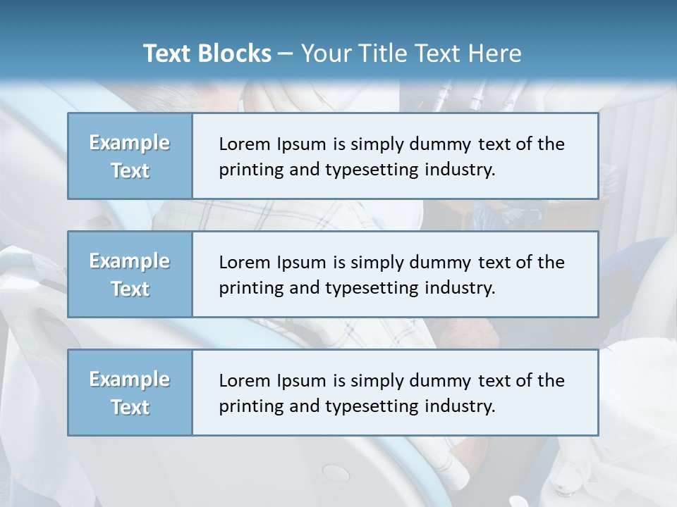Dental Background: Work In Clinic (Operation, Tooth Replacement) PowerPoint Template