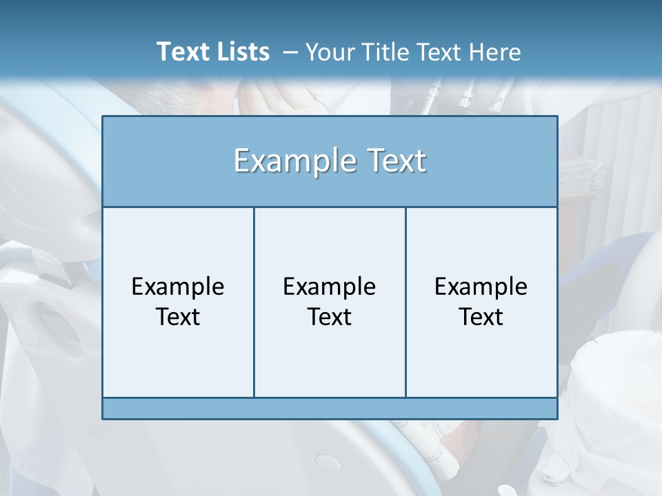 Dental Background: Work In Clinic (Operation, Tooth Replacement) PowerPoint Template