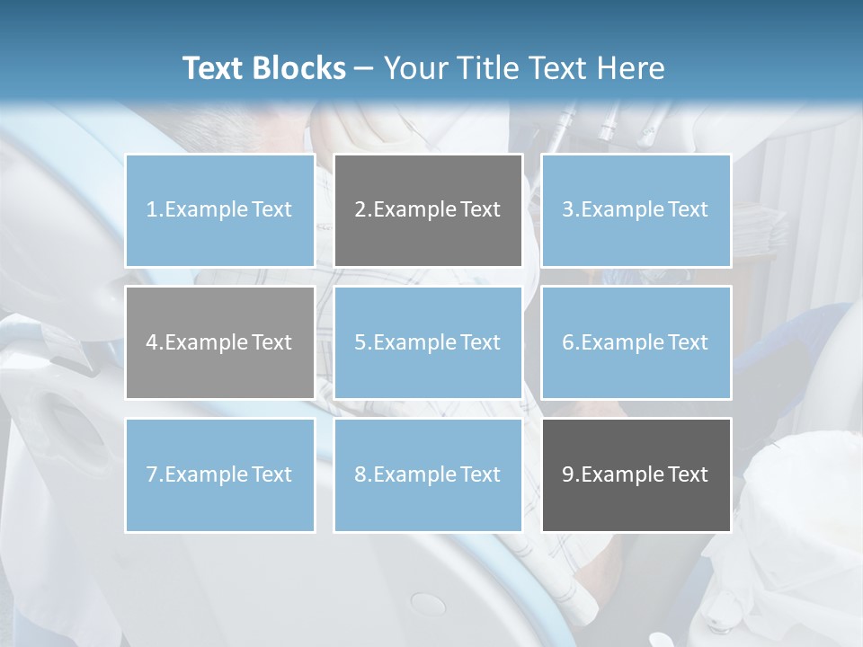 Dental Background: Work In Clinic (Operation, Tooth Replacement) PowerPoint Template