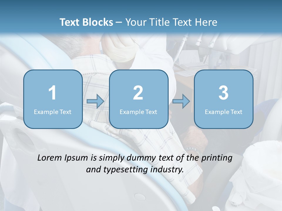 Dental Background: Work In Clinic (Operation, Tooth Replacement) PowerPoint Template