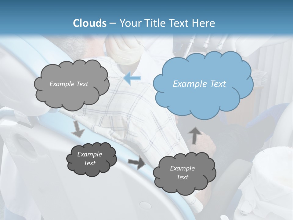 Dental Background: Work In Clinic (Operation, Tooth Replacement) PowerPoint Template