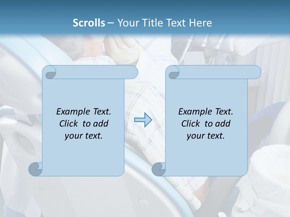 Dental Background: Work In Clinic (Operation, Tooth Replacement) PowerPoint Template