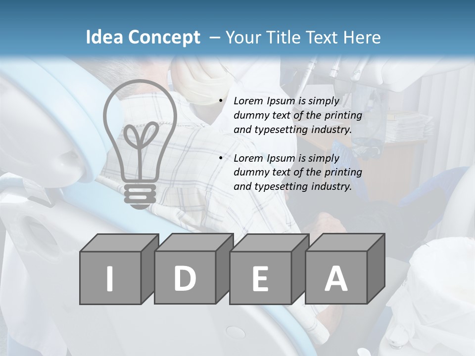 Dental Background: Work In Clinic (Operation, Tooth Replacement) PowerPoint Template