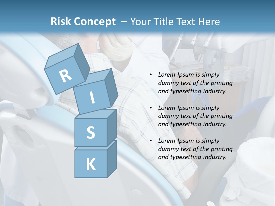 Dental Background: Work In Clinic (Operation, Tooth Replacement) PowerPoint Template