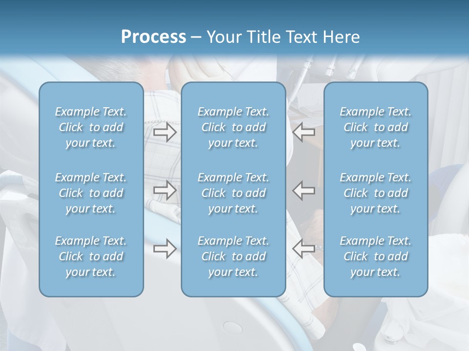 Dental Background: Work In Clinic (Operation, Tooth Replacement) PowerPoint Template