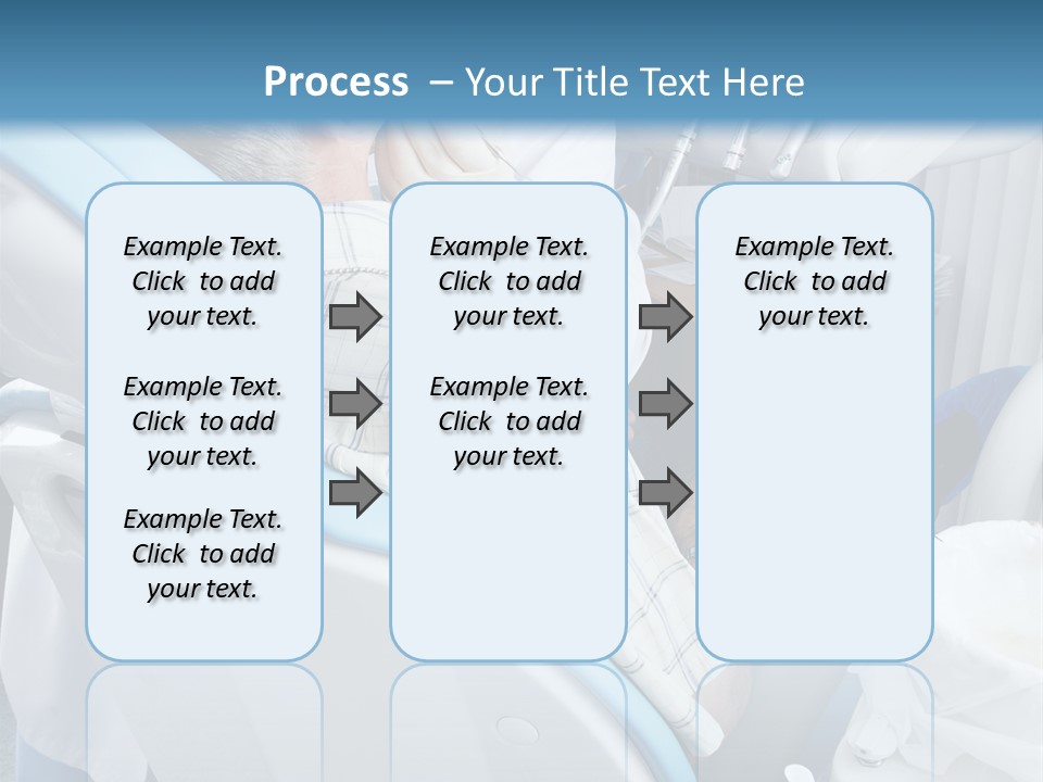Dental Background: Work In Clinic (Operation, Tooth Replacement) PowerPoint Template