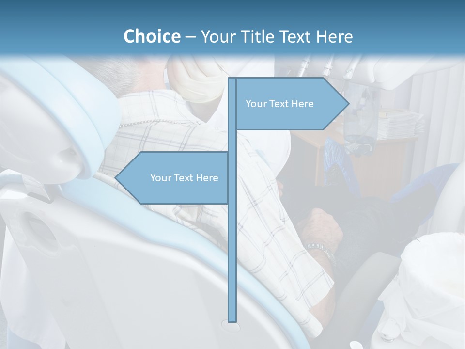 Dental Background: Work In Clinic (Operation, Tooth Replacement) PowerPoint Template