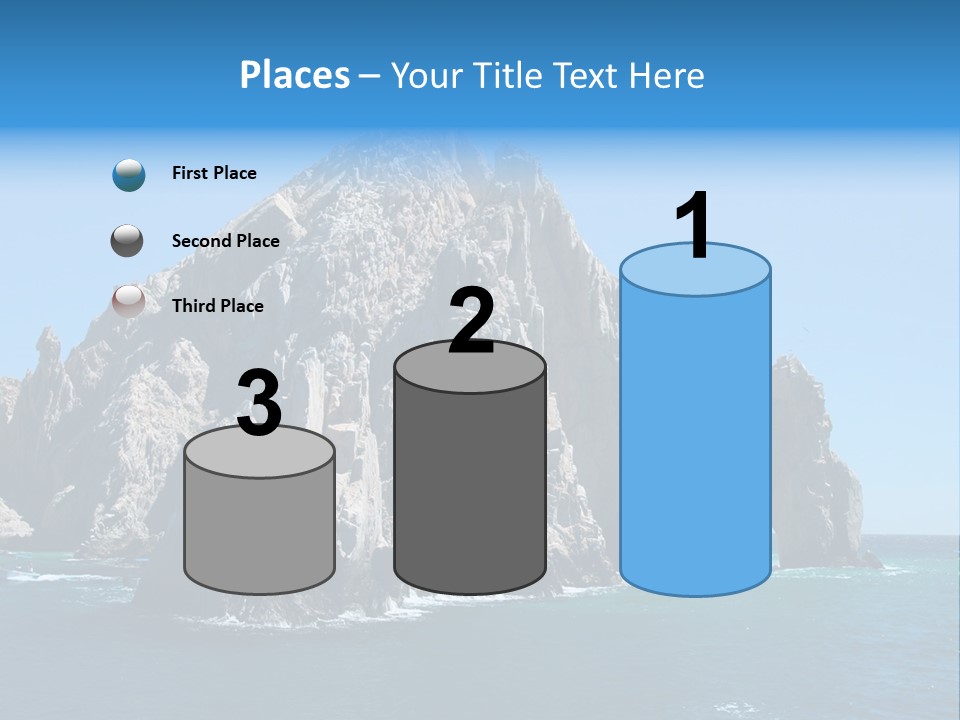 The Famous Los Arcos Rock In Cabo San Lucas, Mexico. PowerPoint Template