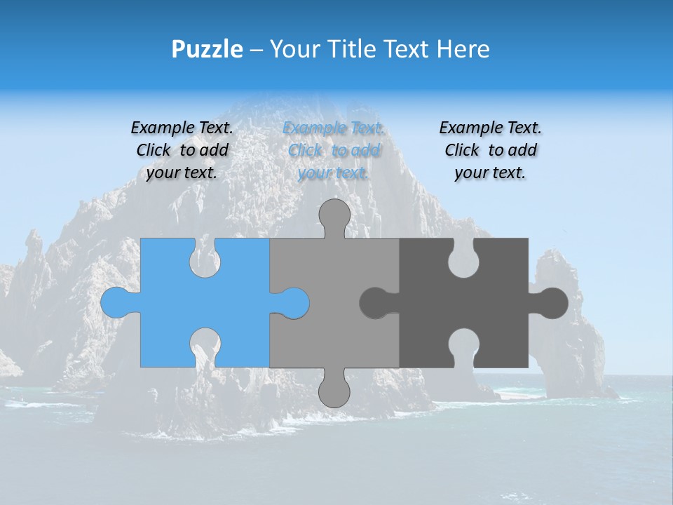 The Famous Los Arcos Rock In Cabo San Lucas, Mexico. PowerPoint Template