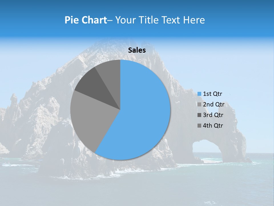 The Famous Los Arcos Rock In Cabo San Lucas, Mexico. PowerPoint Template