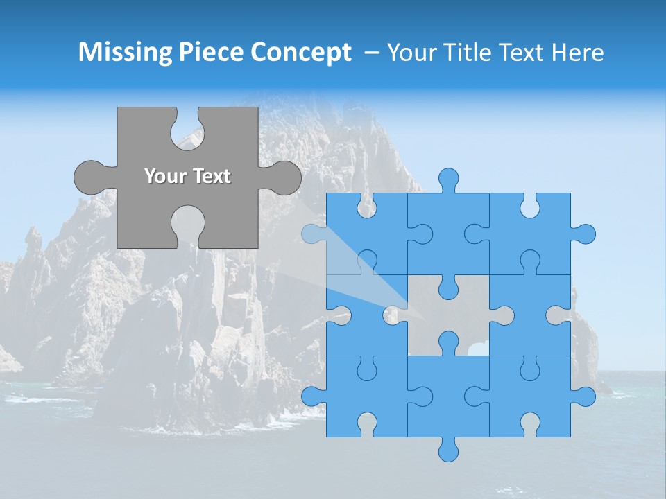 The Famous Los Arcos Rock In Cabo San Lucas, Mexico. PowerPoint Template