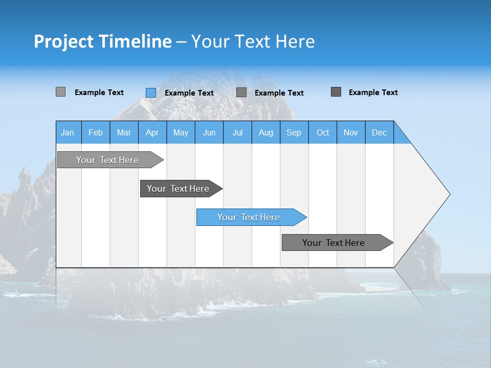The Famous Los Arcos Rock In Cabo San Lucas, Mexico. PowerPoint Template