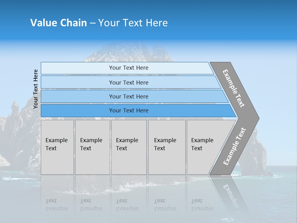 The Famous Los Arcos Rock In Cabo San Lucas, Mexico. PowerPoint Template