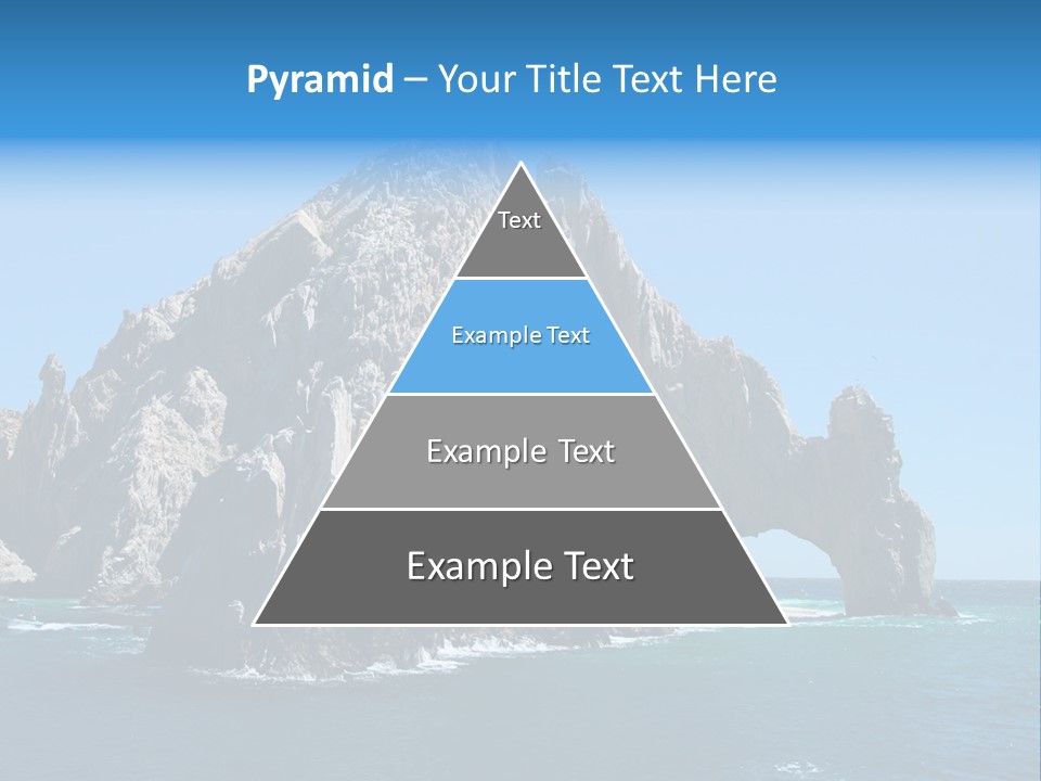 The Famous Los Arcos Rock In Cabo San Lucas, Mexico. PowerPoint Template