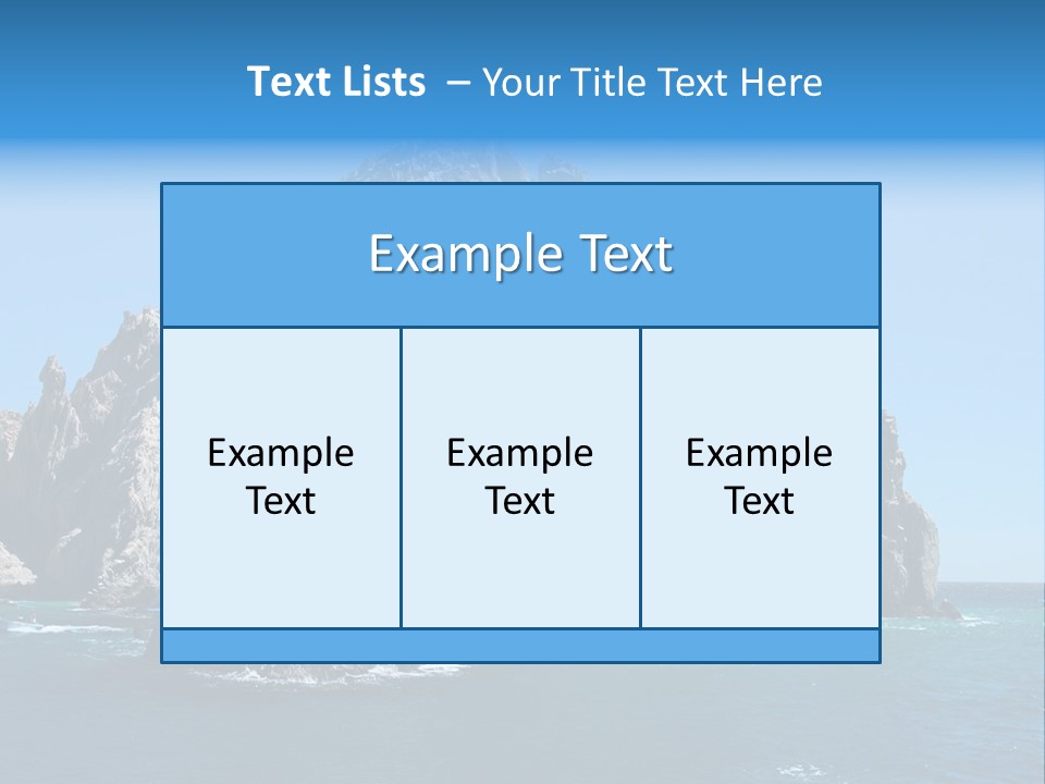 The Famous Los Arcos Rock In Cabo San Lucas, Mexico. PowerPoint Template