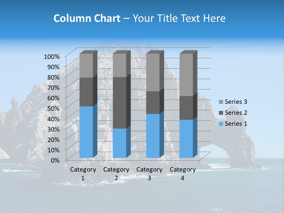 The Famous Los Arcos Rock In Cabo San Lucas, Mexico. PowerPoint Template