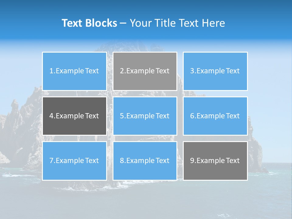 The Famous Los Arcos Rock In Cabo San Lucas, Mexico. PowerPoint Template