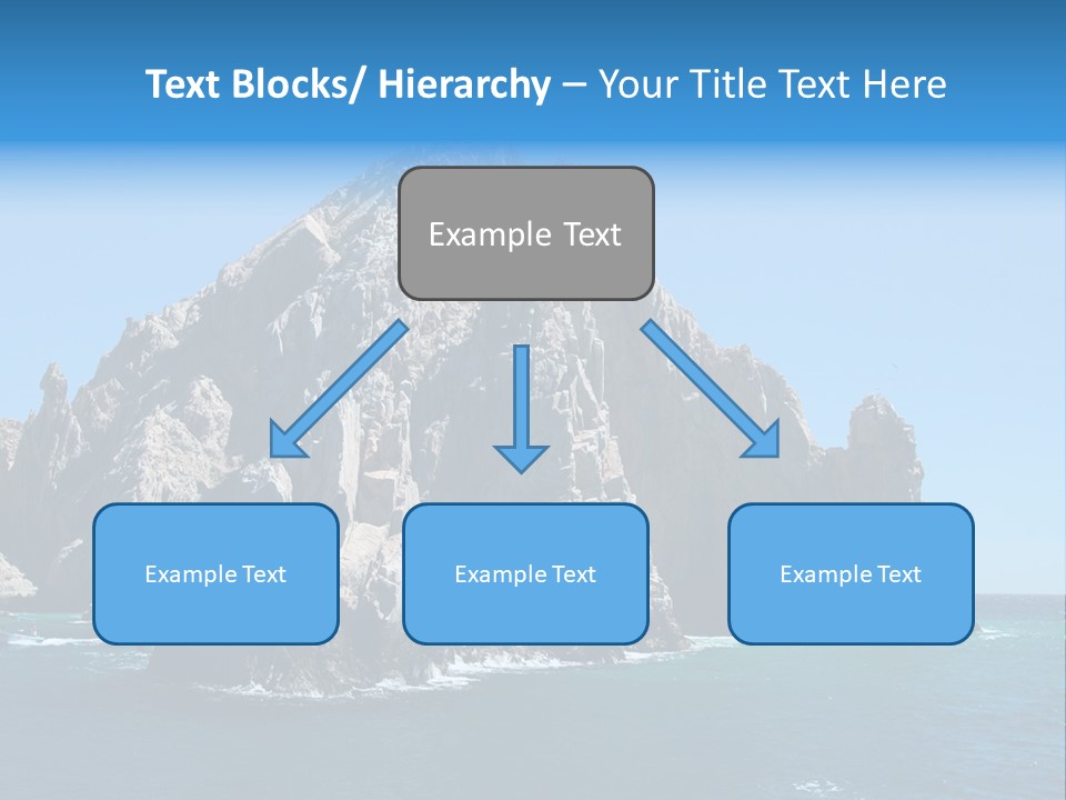 The Famous Los Arcos Rock In Cabo San Lucas, Mexico. PowerPoint Template