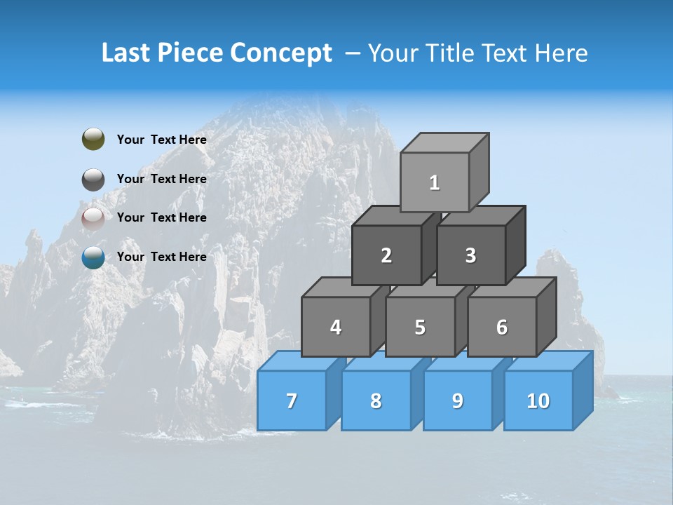 The Famous Los Arcos Rock In Cabo San Lucas, Mexico. PowerPoint Template