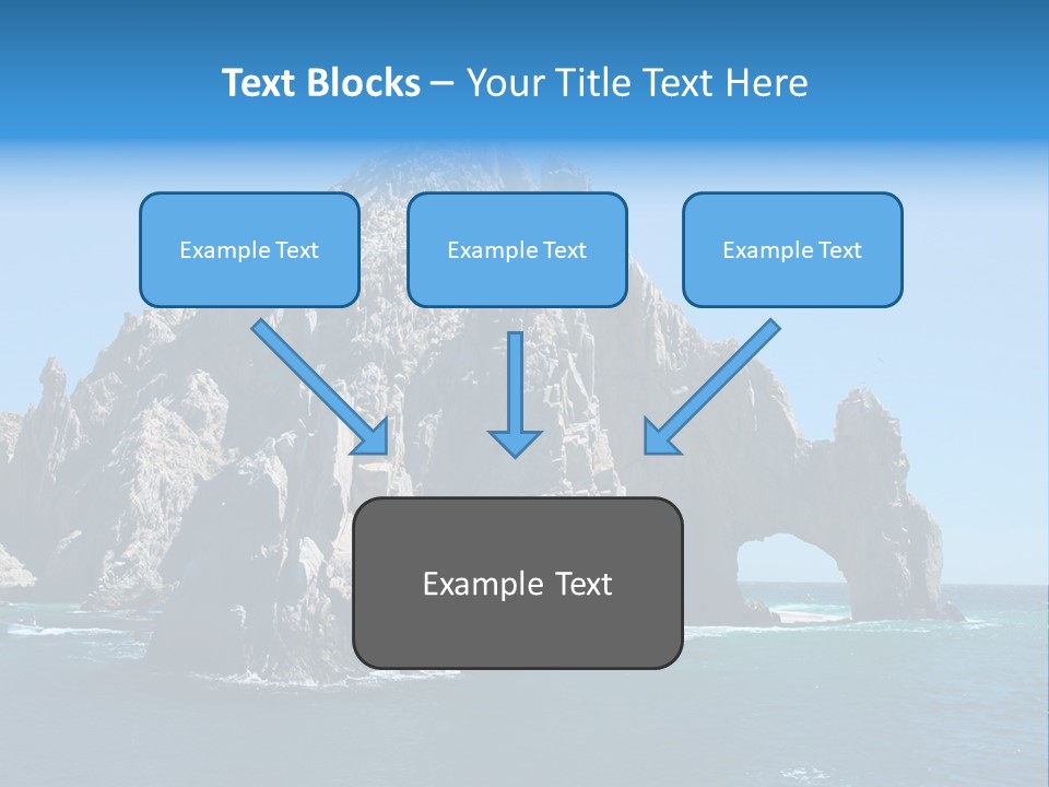 The Famous Los Arcos Rock In Cabo San Lucas, Mexico. PowerPoint Template